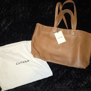 Cuyana Tan Leather Tote Bag BRAND NEW